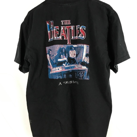 Unique/Rare Embroidery Beatles T-Shirt - Picture 3 of 4